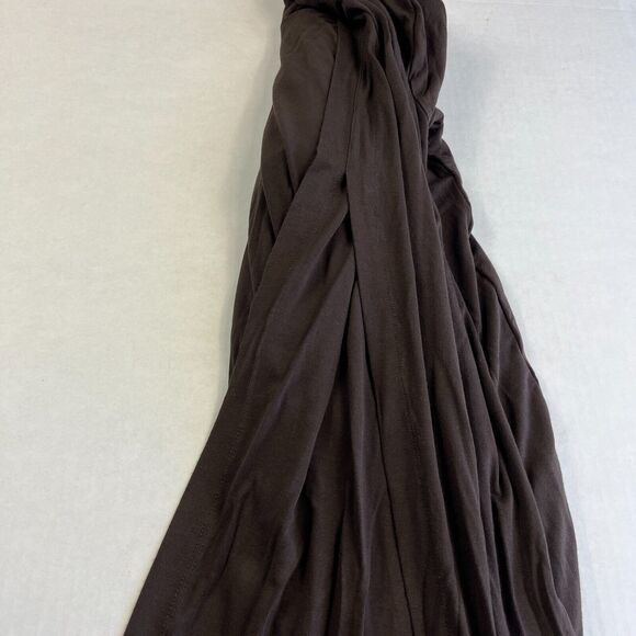 Chicos Draped Open Front Pleated Cardigan Brown Stretch Comfort Sweater 3 XL - Picture 10 of 11